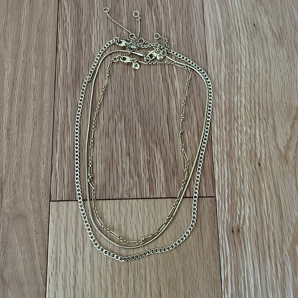 Madewell River chain necklace set of 3 - Picture 1 of 4